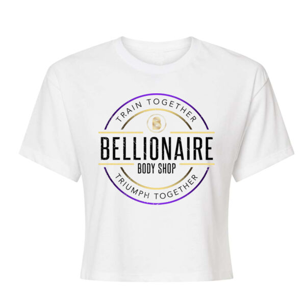 FULL COLOR CIRCLE BADGE - WOMEN'S CROP T-SHIRT - $C17SMG$ Thumbnail